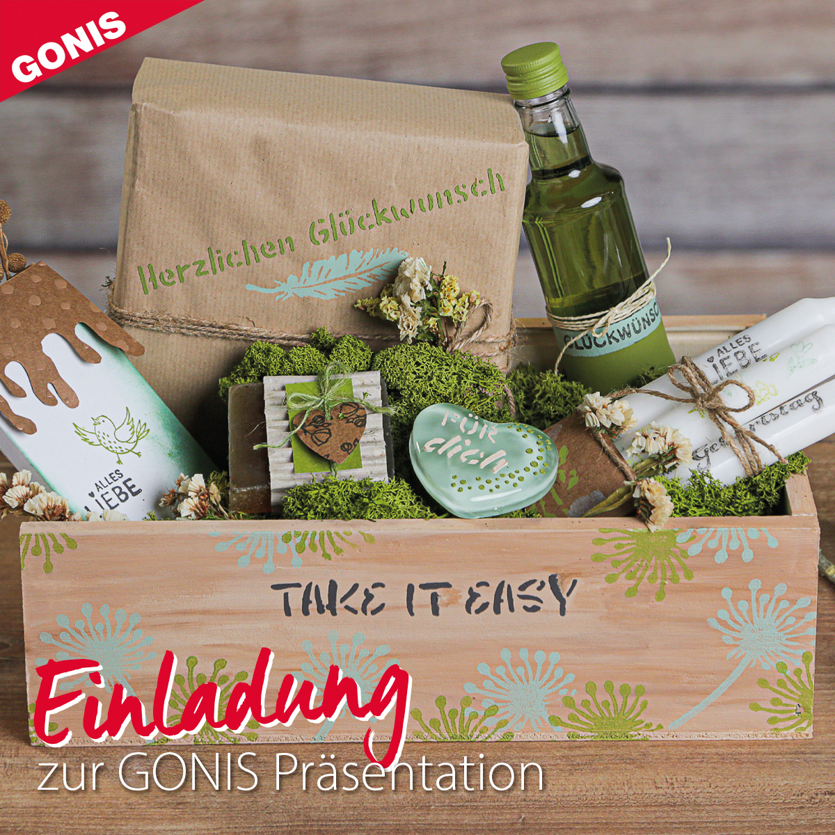 GONIS Einladung VF Geschenkeliebe DE